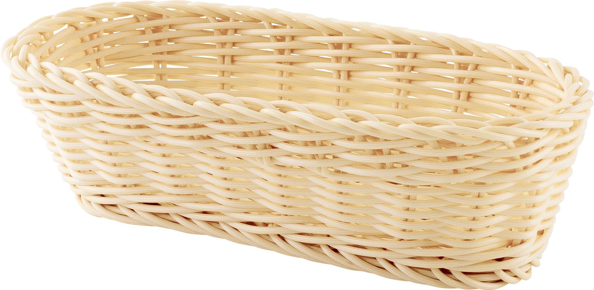 Korb länglich 23x11x7cm beige